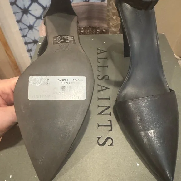 NEW- All Saints Gabie Heels US 8/EU 39 - Picture 3 of 4